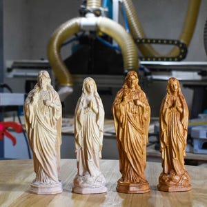 Carved Wooden Jesus Christ Statue - Sacred Heart of Jesus Religious Figurine  Handcrafted Religious Decor, Sacred Heart of Jesus Statue