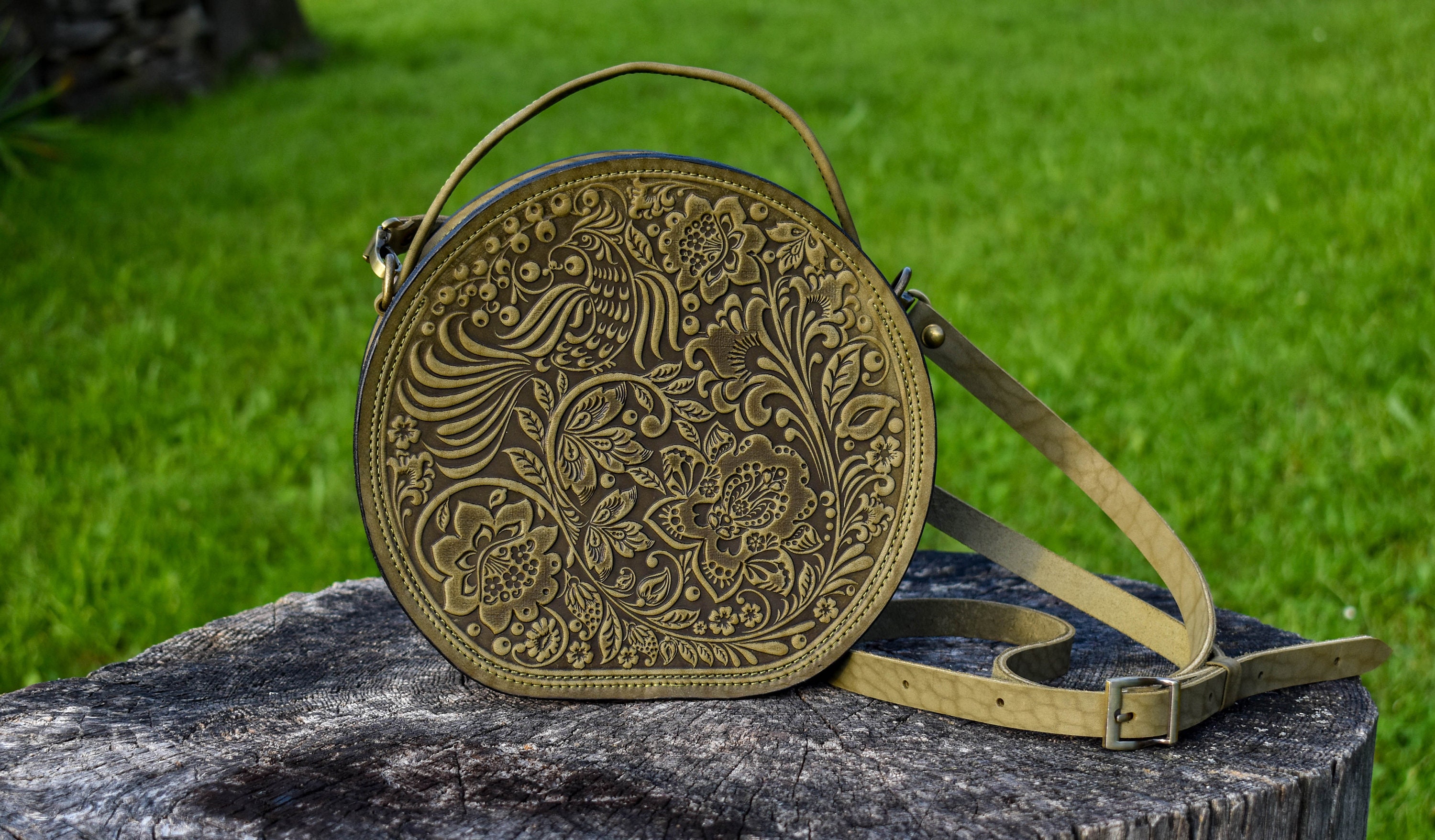 Handmade leather bag Leather purse Leather Crossbody purse Etsy