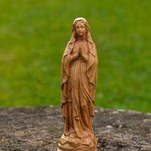 Virgin Mary Statue Our Lady of Grace Statue-Olive Wood Virgin Mary-Our Lady of Mercy-Our Lady of Immaculate Conception statue Mother of God