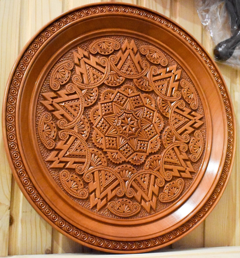 Carved wooden plate Wall Hangings Home decor Wall Decor Wall Etsy