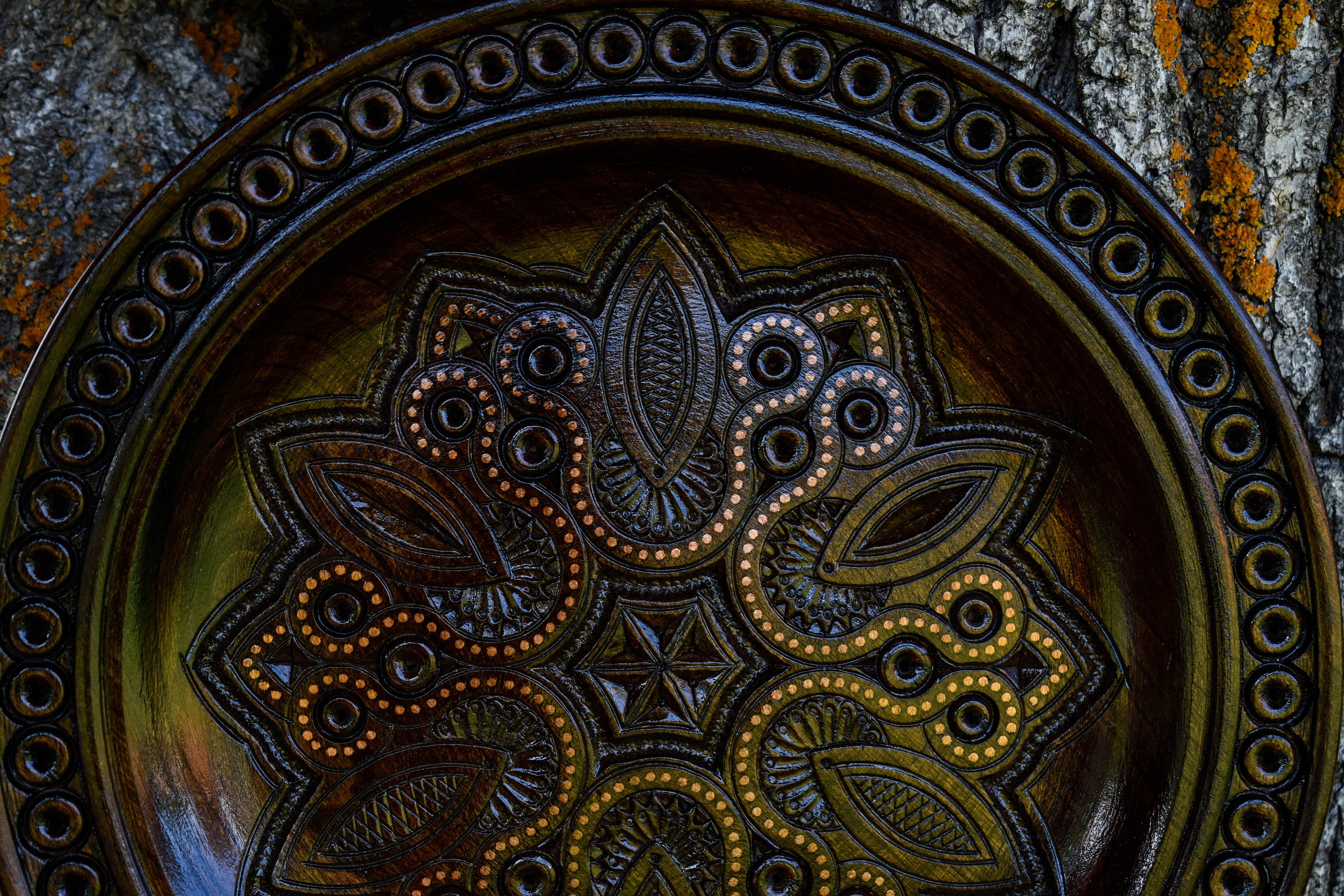 Carved Wooden Plate Wall Hangings Home Decor Wall Decor Wall | Etsy