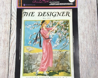 VTG Butterick Iron On Transfer THE DESIGNER 1919 Classic Collection Americana