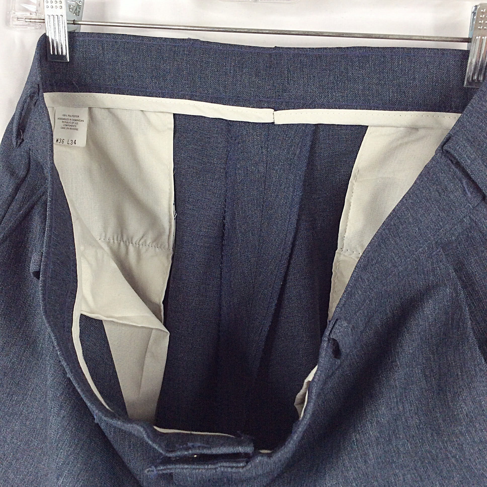 Vintage 1970s Levis Action Slacks Pants Mens Size 36x34 Blue