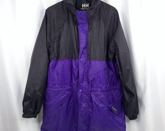 Vintage Helly Hansen Jacket Men's Medium Packable Nylon Waterproof Windbreaker