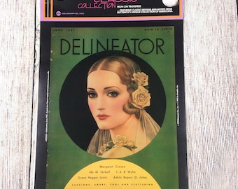 VTG Butterick DELINEATOR Iron On Transfer 1931 Americana Classic Collection