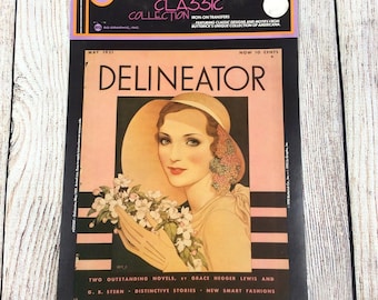 VTG Butterick Iron On Transfer DELINEATOR Americana May 1931 Classic Collection