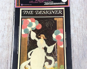 VTG Butterick Iron On Transfer Americana THE DESIGNER Classic Collection 1919