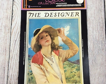 VTG Butterick Iron On Transfer THE DESIGNER 1917 Americana Classic Collection