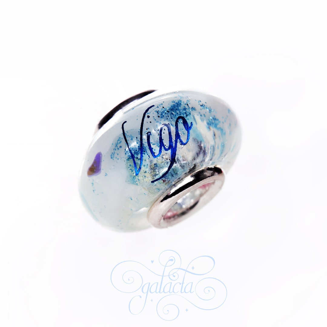 Pandora Style Breastmilk Jewelry Blue Bead With Personalized Name Etsy