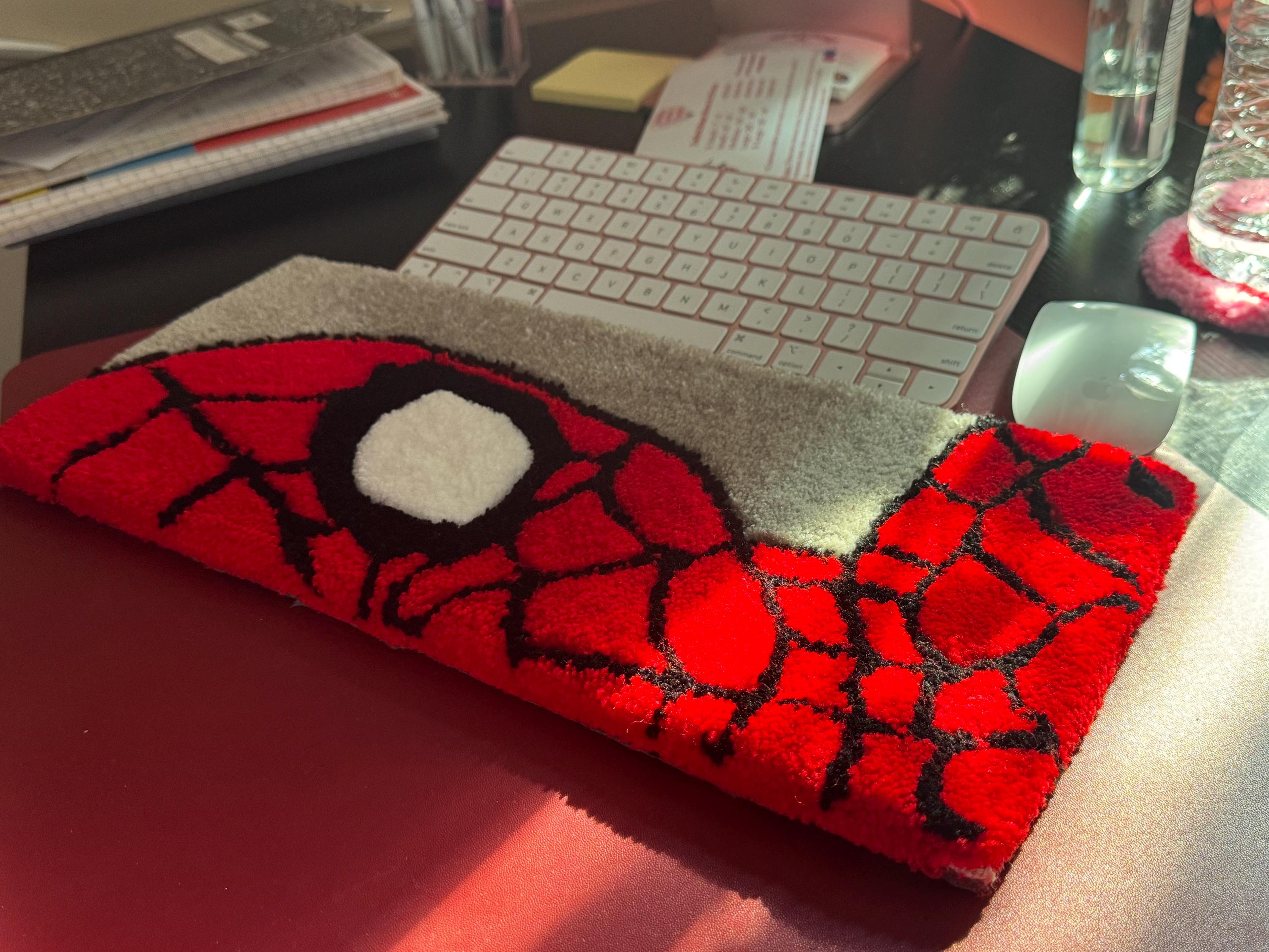 Spiderman Keyboard Rug/desk Accessories/handmade Rug - Etsy