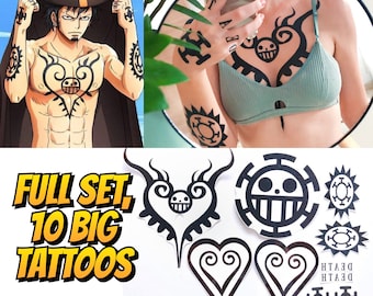 One Piece Tattoo Etsy