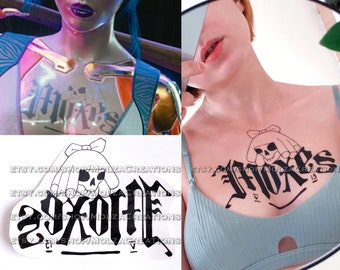 Moxes Temporary Tattoo, Cosplay