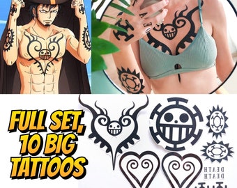 FREE SHIPPING!  Law tattoo set