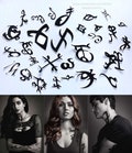FREE SHIPPING! Rune Tattoos, Clary, Alec, Jace and Isabelle cosplay