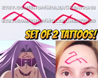 Rider temporary tattoos, set of 2