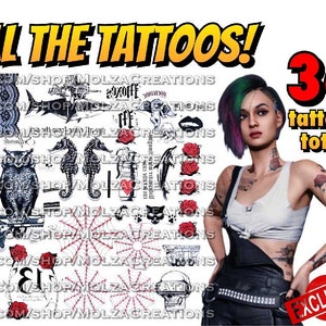 EXCLUSIVE! Judy Alvarez inspired cosplay tattoo set