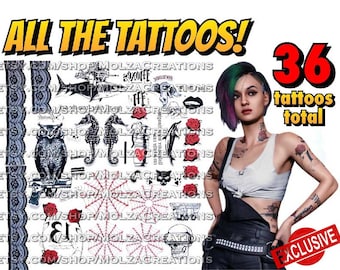 EXCLUSIVE! Judy Alvarez inspired cosplay tattoo set