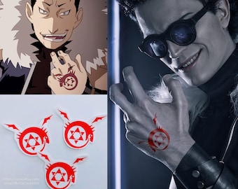 FREE SHIPPING! Ouroboros temporary tattoo for Homunculus cosplay