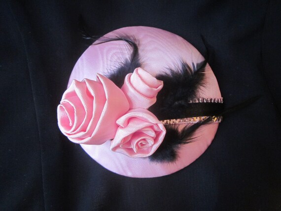 Bridal Headdress Fascinator Hat Headpiece Old Pink Pink  display picture 1