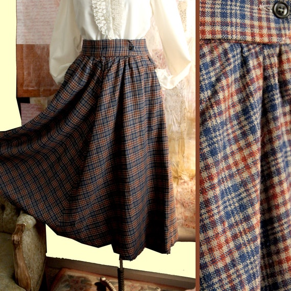Prairie Juliet 70s does 40s Plaid Little Women Sty
