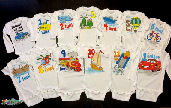 monthly onesies for baby boy
