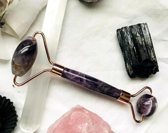 Rodillo de cara de amatista