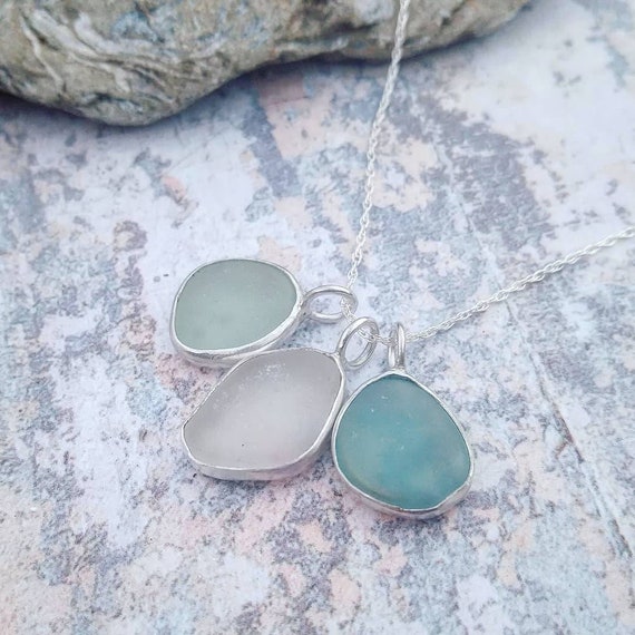 Sea glass best sale charms