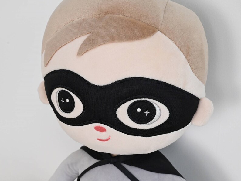 Peluche Super Boy doudou XXL 68 cm doudou personnalisé bébé garçon image 3