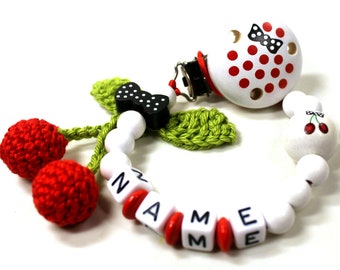 Pacifier chain with name Cherry