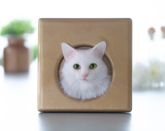 Cat Portrait, 3D Realisitc Pet Portrait, Custom Cat Portrait, Needle Felted Cat, OOAK, Felted Cat, Realistic Cat, Pet Memorial, Wool Cat