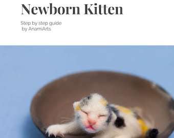 Guía para hacer gatitos con fieltro de aguja: libro electrónico paso a paso (descarga digital)