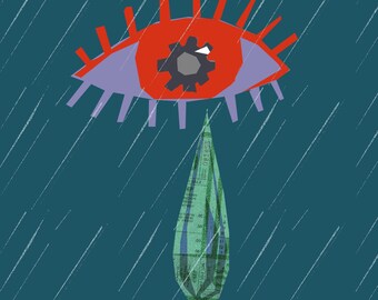 Like Tears in the Rain Shiny 3” Sticker