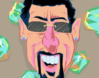 Uncut Gems 3”x3” Shiny Stickers