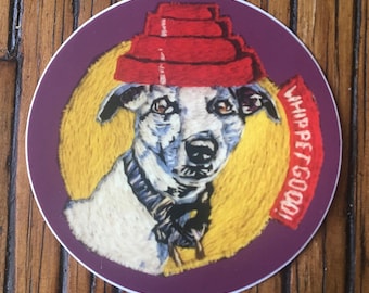 Whippet Good! 3” Sticker