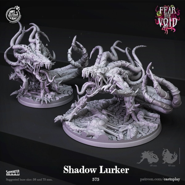 Shadow Lurkers, CP9.575A/B, Fear the Void, CastnPlay miniatures , Role Playing Games Miniature, WoW, Dungeon and Dragons, RPG, DnD,