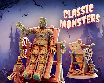 The Frankenstein Monster, 150mm, 75mm, 32mm Scale, Bust, Role Playing Games Miniature, WoW, Dungeon and Dragons,, DnD, Classic Movie.