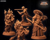 The Adventurers, BA13.1-4, Lords of Loxhaven, Broken Anvil, RPG, Medium Miniatures, Dungeon and Dragons, Adventurers.