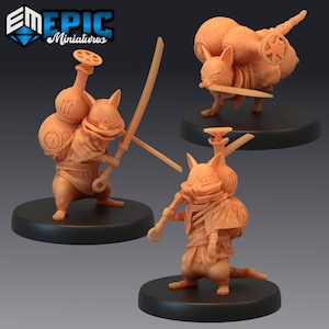 Cat Neko 1749-1751, Medium Miniature, Epic miniature, Dungeon and Dragons, RPG, Dnd, Pathfinder, monsters, Steam Constructs