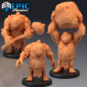 Dwarf Cyclops,  715-717, Dark Swamp, Medium Miniature, Epic miniature, Dungeon and Dragons, RPG, Dnd, Pathfinder ,Giant, Ogre, Mythological