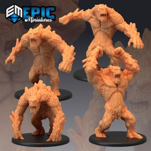 Mountain Trolls 015-018, The Twin Mountains Large Miniature, Epic miniature, Dungeon and Dragons, RPG, Dnd, Pathfinder, Creatures