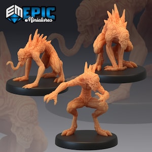 Nothics 019-021, The Twin Mountains Miniatura media, Miniatura epica, Dungeon and Dragons, RPG, Dnd, Pathfinder, Creature
