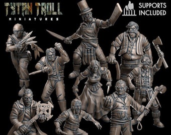 New York City Gang Miniatures, TytanTroll, RPG DnD Pathfinder Rogues