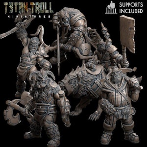 28mm/32mm, Orc Bundle 1 Miniatures, TytanTroll Minitures, Dungeon and Dragons, RPG, Dnd, Pathfinder,Orcs.
