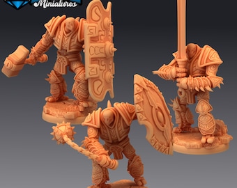 War Construct Miniature Set | 28mm-32mm | 3D Printed Resin War Construct / Robot Construct for D&D / Pathfinder | RPG Tabletop