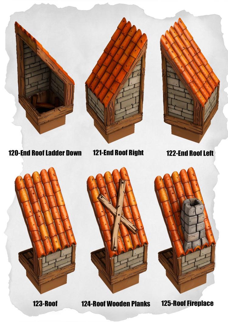 Town Terrain – Rooftop Details Pack for Dnd Tiles - Etsy