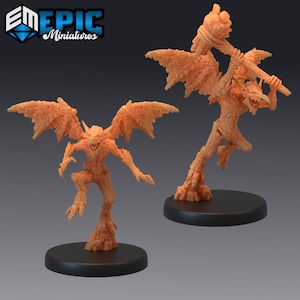 Earth Mephit 1998-1999, Dwarven Mines, Medium Miniature, Epic miniatures, Dungeon and Dragons, RPG, Dnd, Pathfinder, Mud Mephit, Dust Mephit