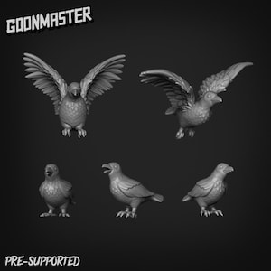 palomas Familiar, por Goons Dnd, Dungeon and Dragon Mini, Miniatura de mesa, Miniatura, Miniaturas de fantasía,