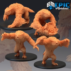 Owlbear Arctic Nights 144-147 large Miniature, Epic miniature, Dungeon and Dragons, RPG, Dnd, Pathfinder, monsters, Icewind dale