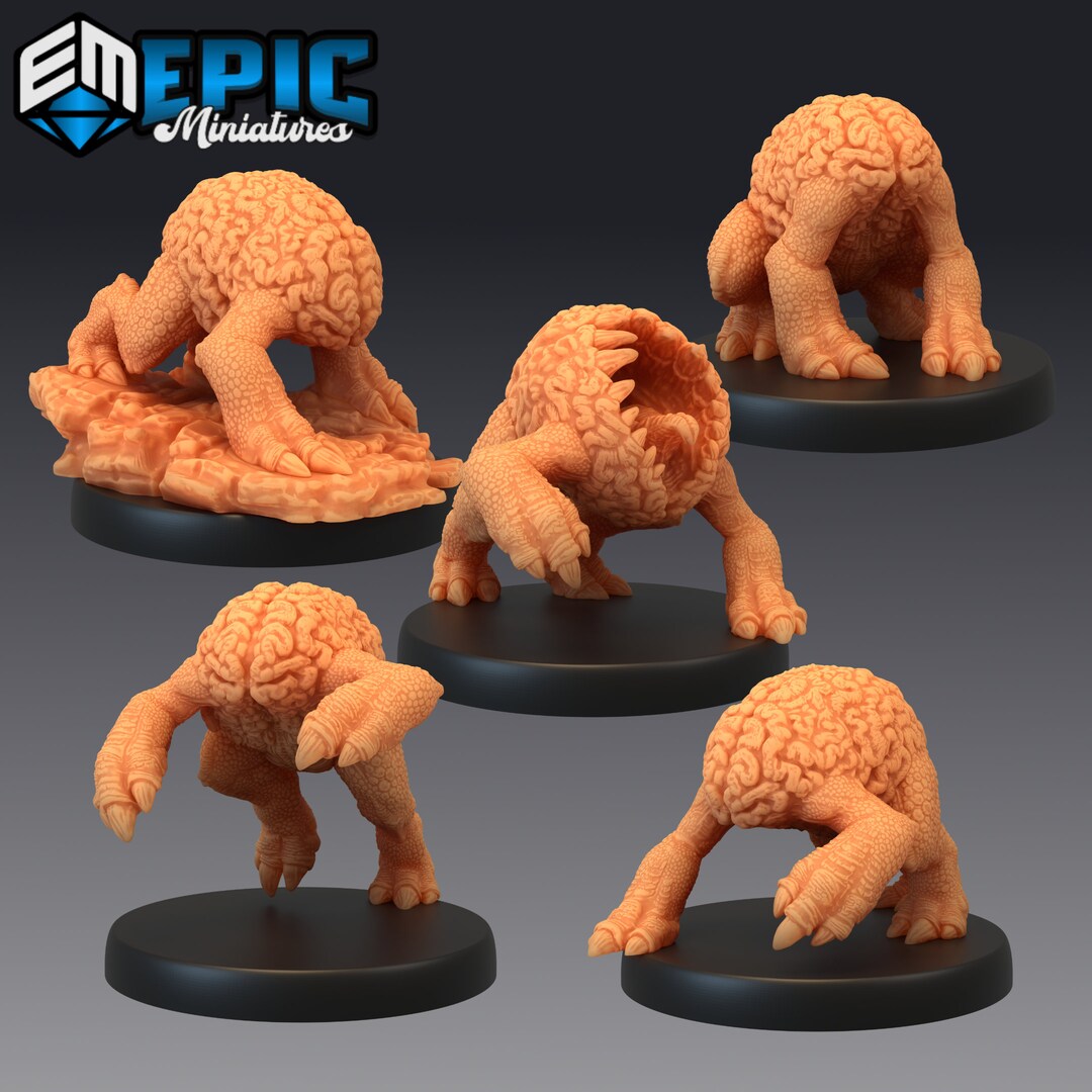 Intellect Devourer Miniature | 28mm-32mm | Resin 3D Printed Aberration ...