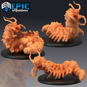 Carrion Bug Miniature | DnD & Pathfinder Burrowing Monster | Giant Insect RPG Mini